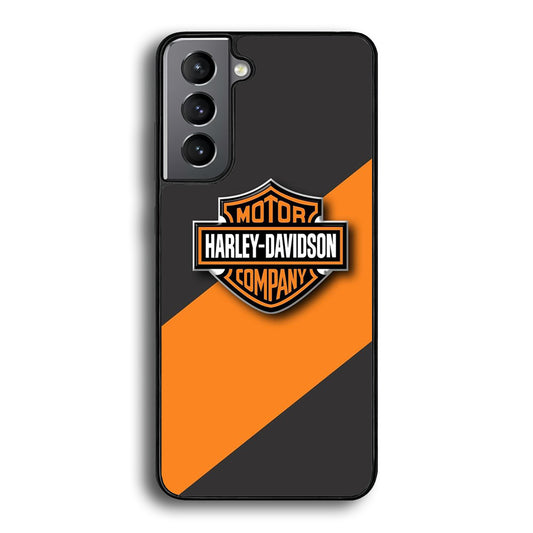 Harley Davidson Logo Stripe Yellow Samsung Galaxy S21 Plus Case