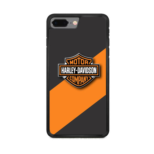 Harley Davidson Logo Stripe Yellow iPhone 8 Plus Case