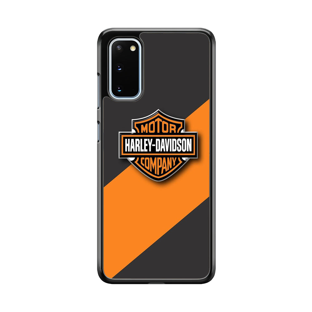 Harley Davidson Logo Stripe Yellow Samsung Galaxy S20 Case