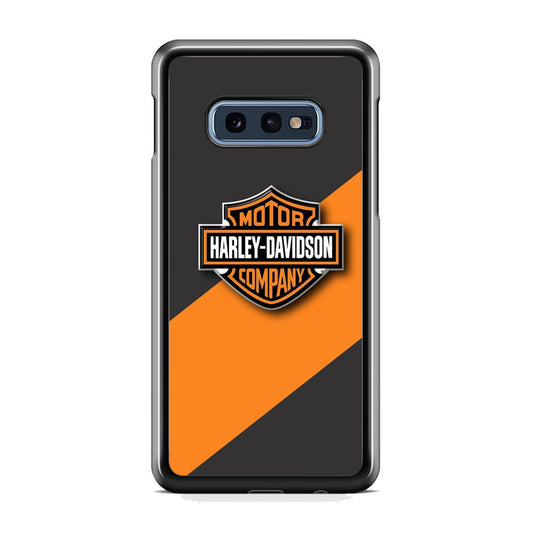 Harley Davidson Logo Stripe Yellow Samsung Galaxy 10e Case