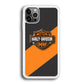 Harley Davidson Logo Stripe Yellow iPhone 12 Pro Case