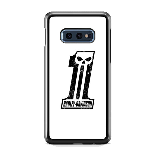 Harley Davidson White Number Skull Samsung Galaxy 10e Case