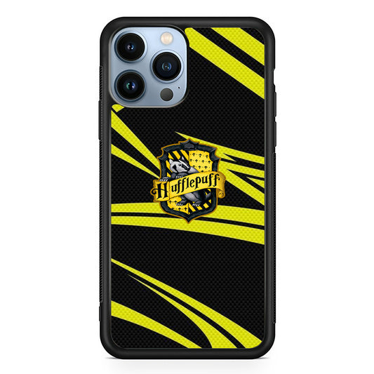 Harry Potter Hufflepuff Black And Yellow Line iPhone 13 Pro Case