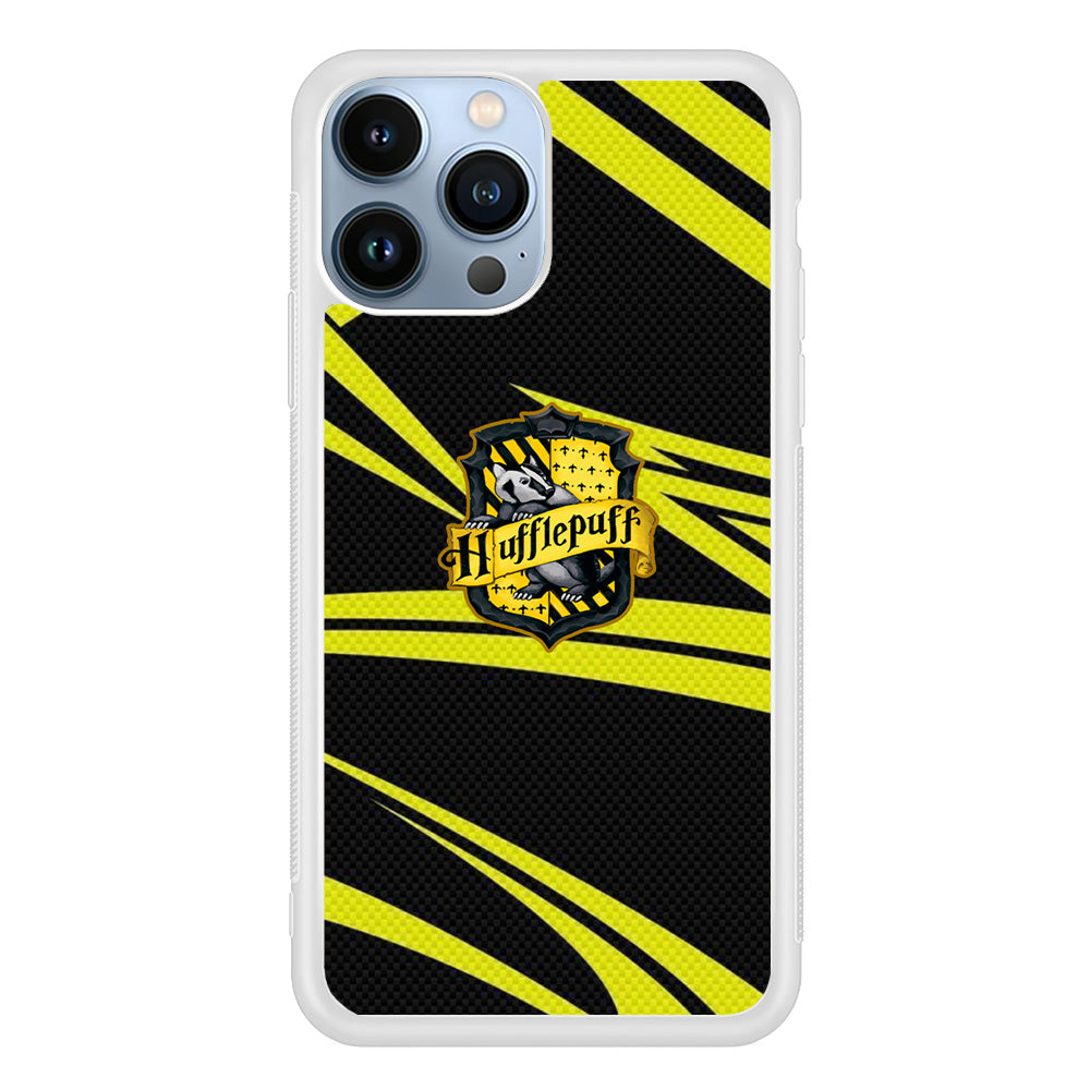 Harry Potter Hufflepuff Black And Yellow Line iPhone 13 Pro Case