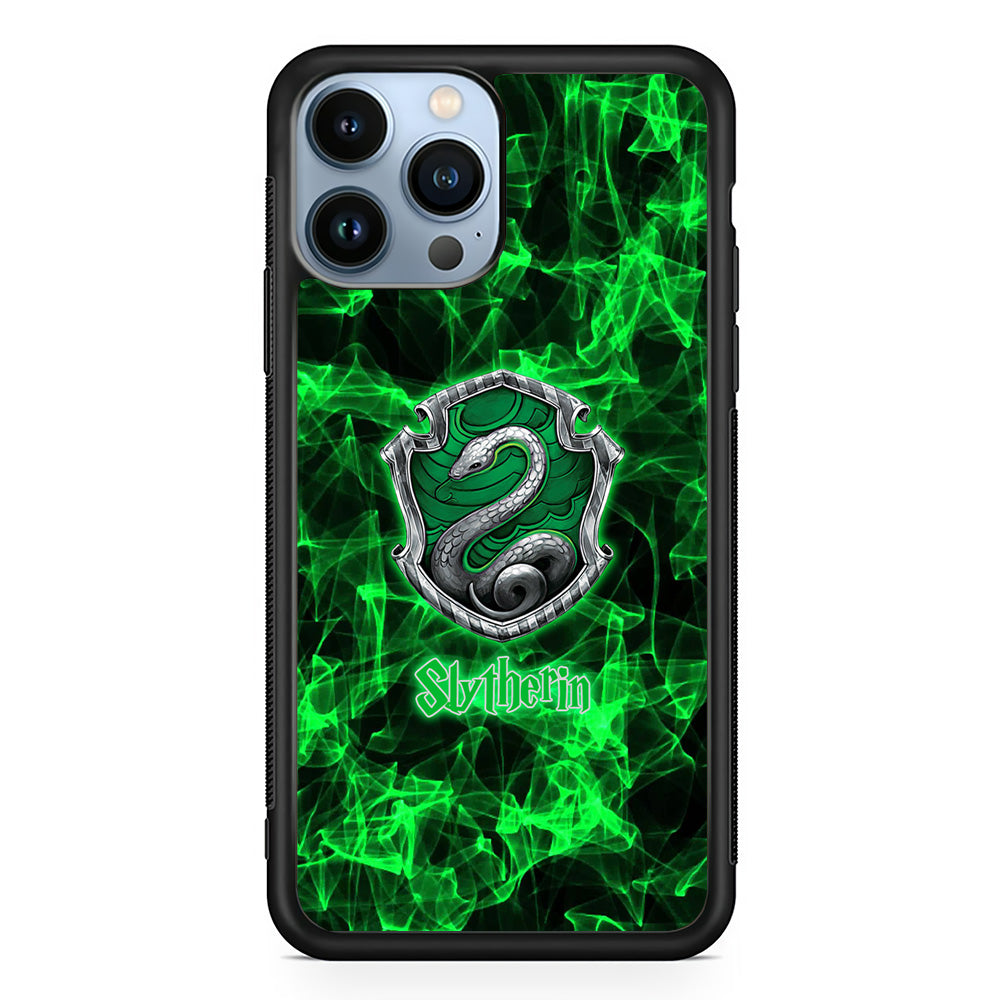 Harry Potter Slytherin Green Abstract Logo iPhone 13 Pro Case