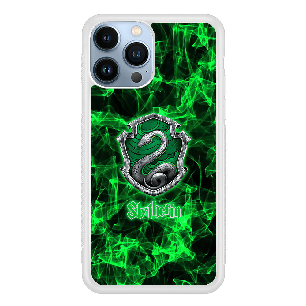 Harry Potter Slytherin Green Abstract Logo iPhone 13 Pro Max Case