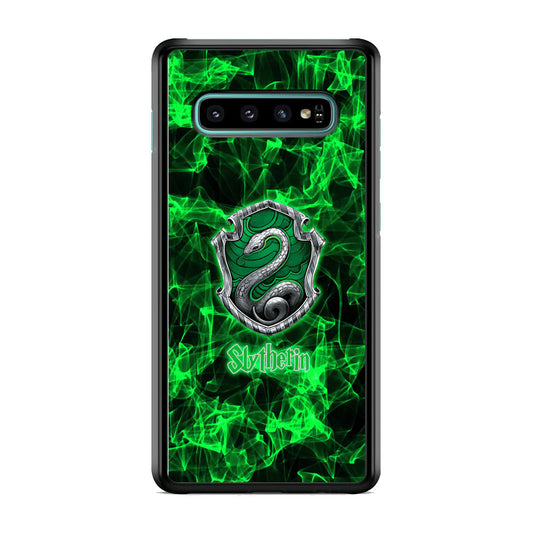 Harry Potter Slytherin Green Abstract Logo Samsung Galaxy S10 Plus Case