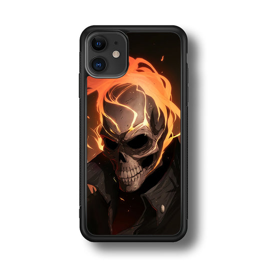Head Skull Flames iPhone 11 Case