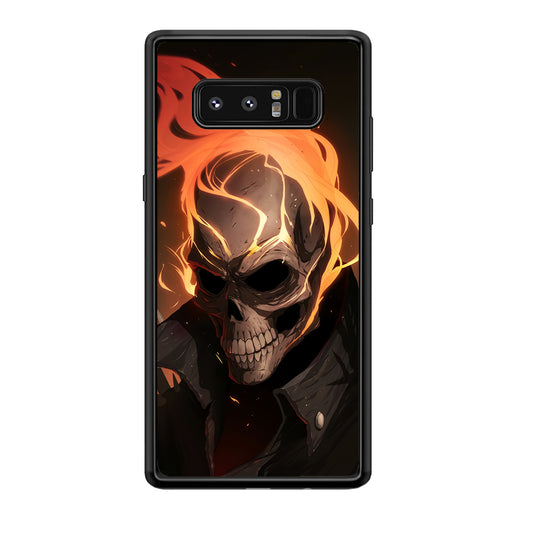 Head Skull Flames Samsung Galaxy Note 8 Case