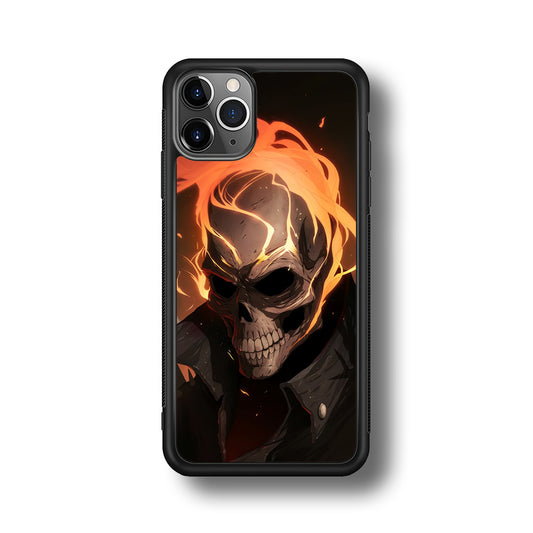 Head Skull Flames iPhone 11 Pro Case
