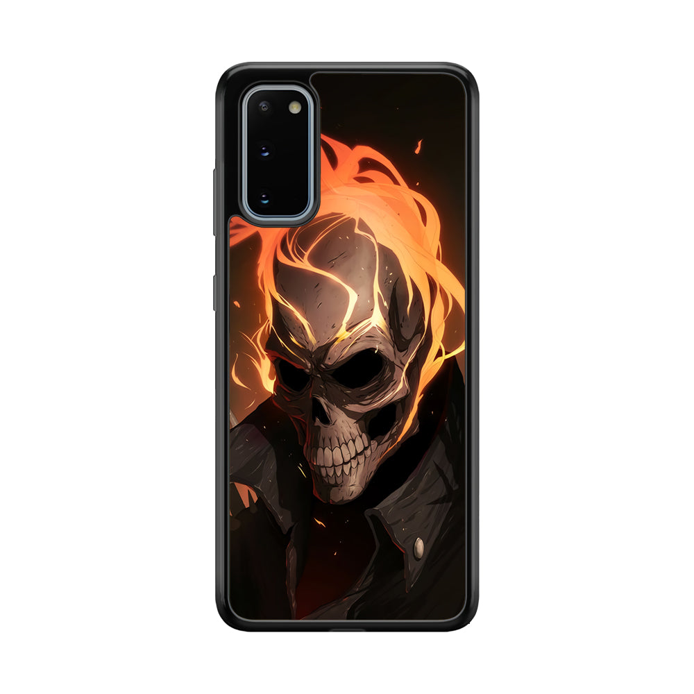 Head Skull Flames Samsung Galaxy S20 Case