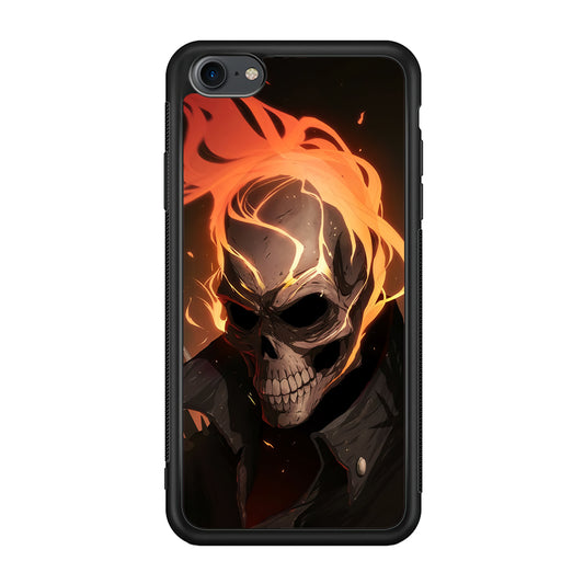 Head Skull Flames iPhone 8 Case