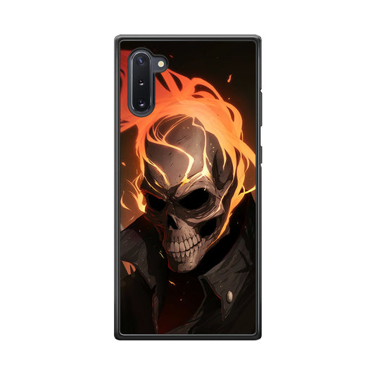 Head Skull Flames Samsung Galaxy Note 10 Case