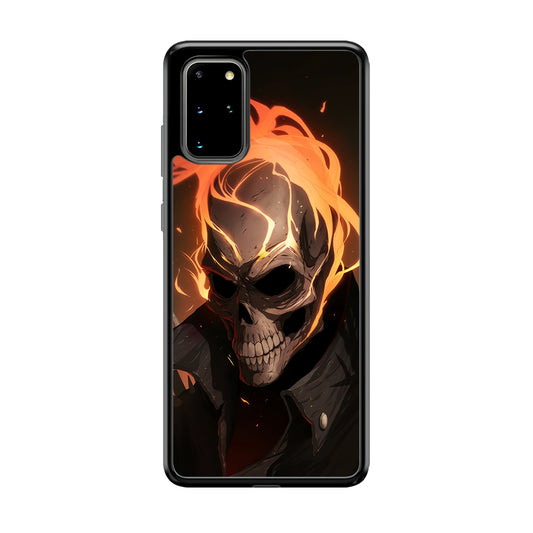 Head Skull Flames Samsung Galaxy S20 Plus Case