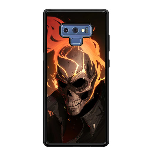 Head Skull Flames Samsung Galaxy Note 9 Case