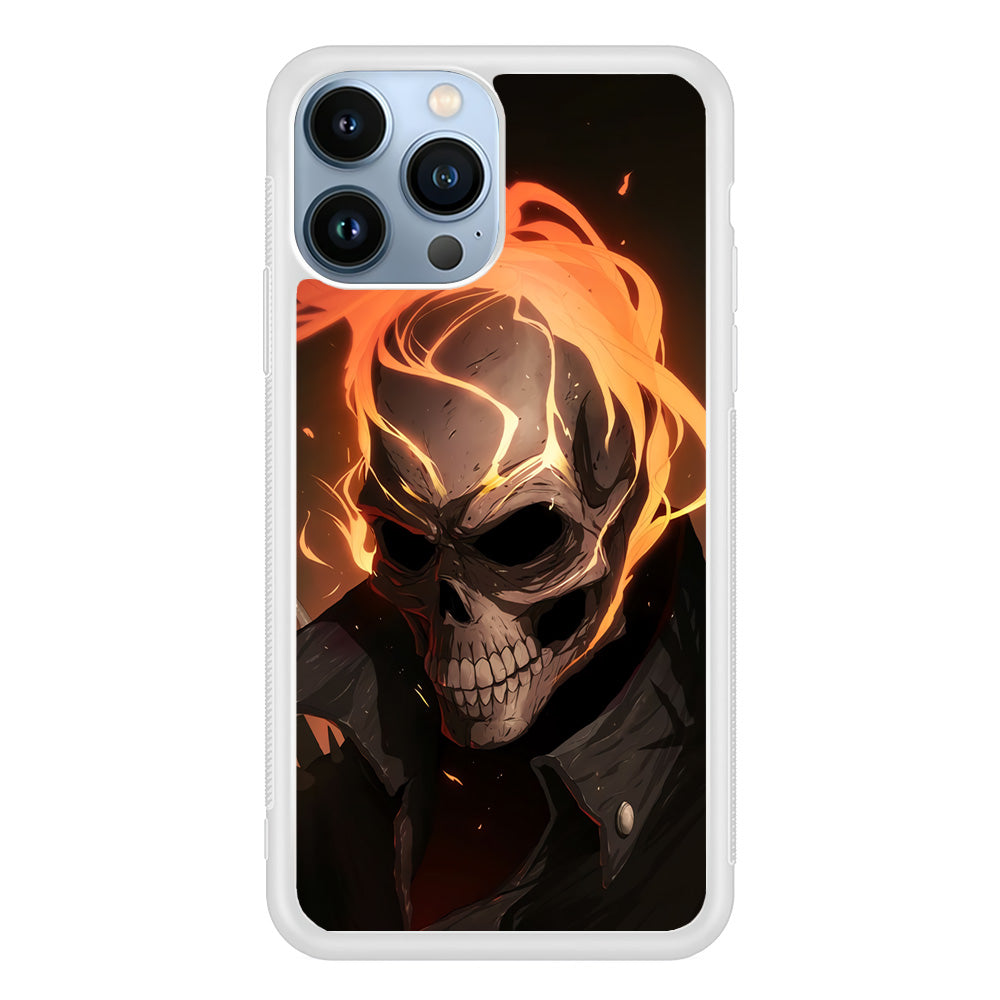 Head Skull Flames iPhone 13 Pro Case