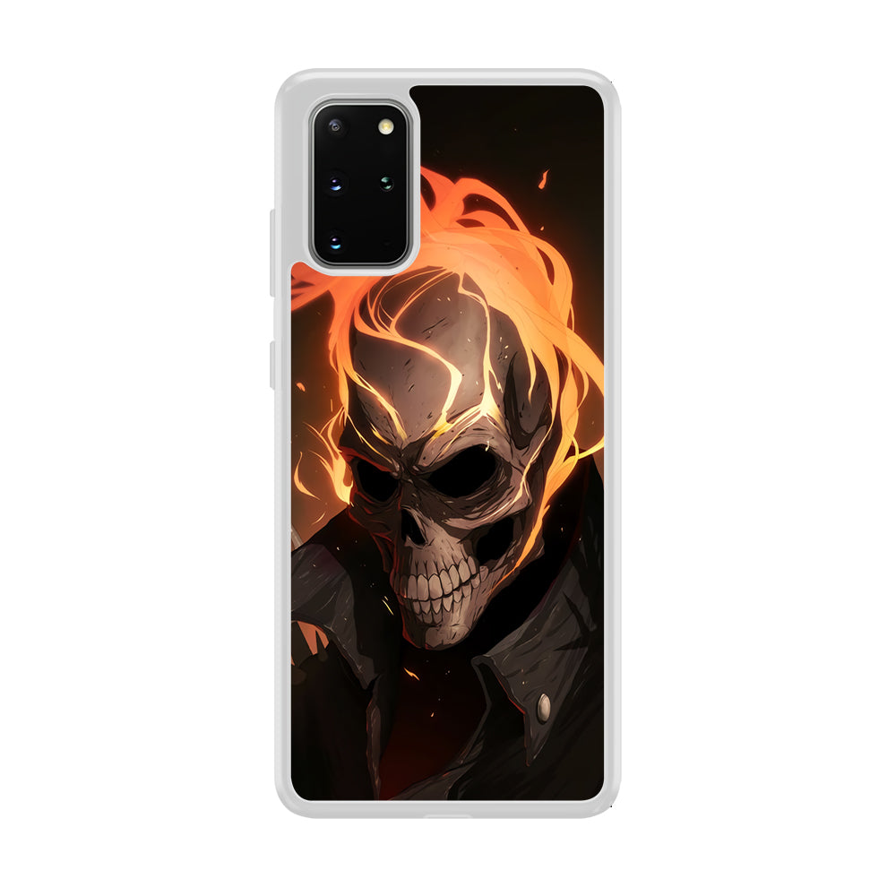 Head Skull Flames Samsung Galaxy S20 Plus Case