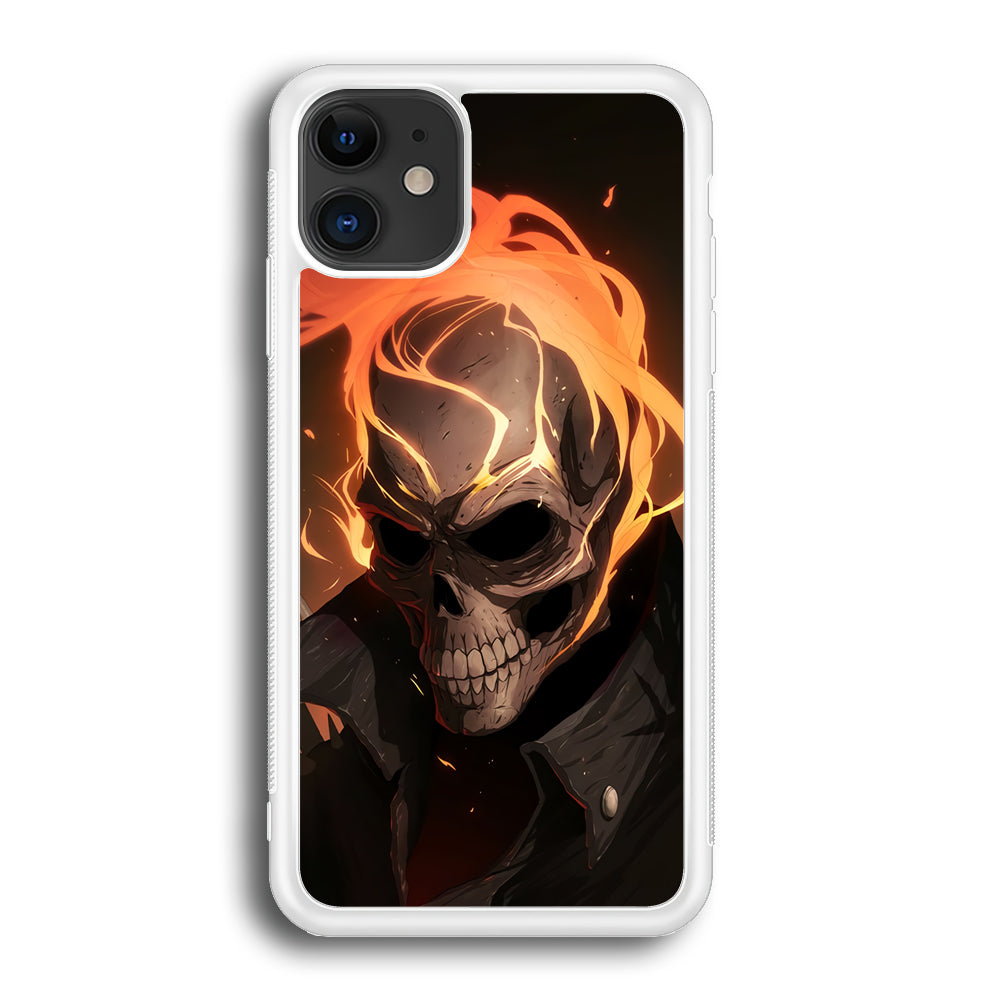 Head Skull Flames iPhone 12 Case