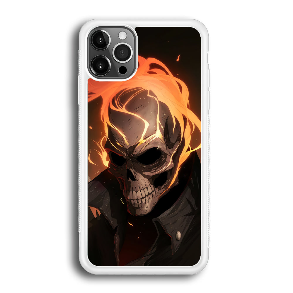 Head Skull Flames iPhone 12 Pro Case