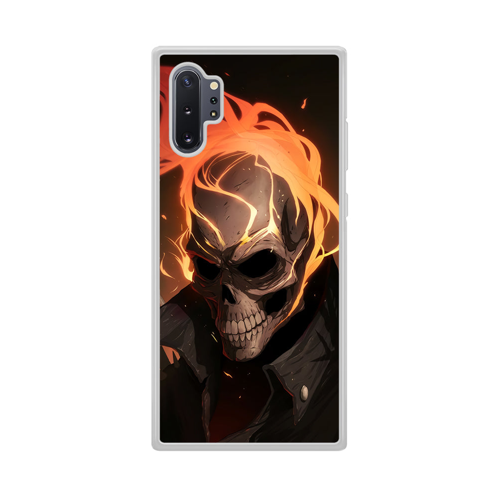 Head Skull Flames Samsung Galaxy Note 10 Plus Case