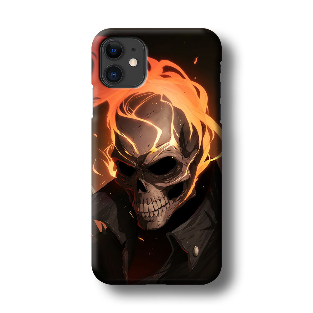 Head Skull Flames iPhone 11 Case