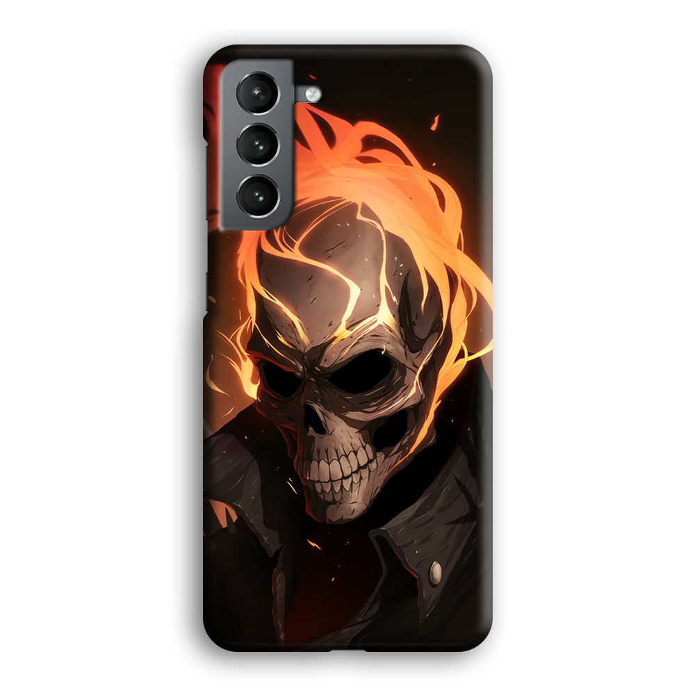 Head Skull Flames Samsung Galaxy S21 Plus Case