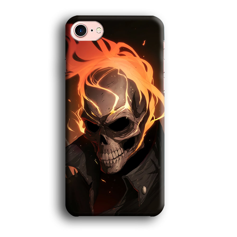 Head Skull Flames iPhone 7 Case