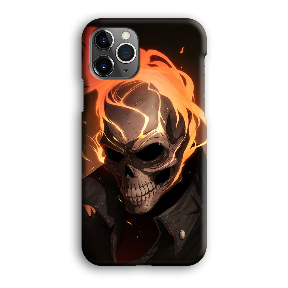 Head Skull Flames iPhone 12 Pro Case