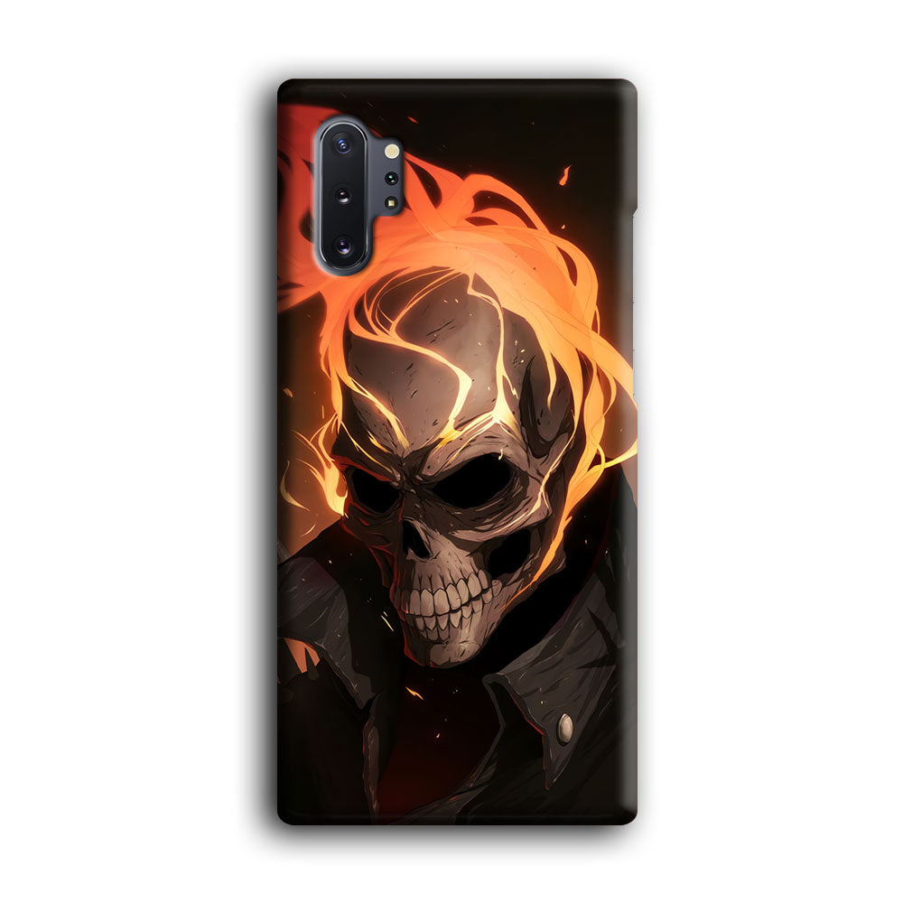 Head Skull Flames Samsung Galaxy Note 10 Plus Case