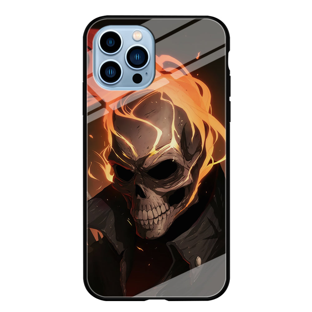 Head Skull Flames iPhone 13 Pro Case