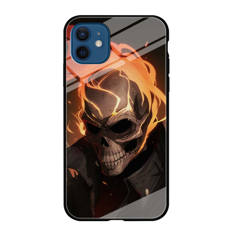 Head Skull Flames iPhone 12 Case