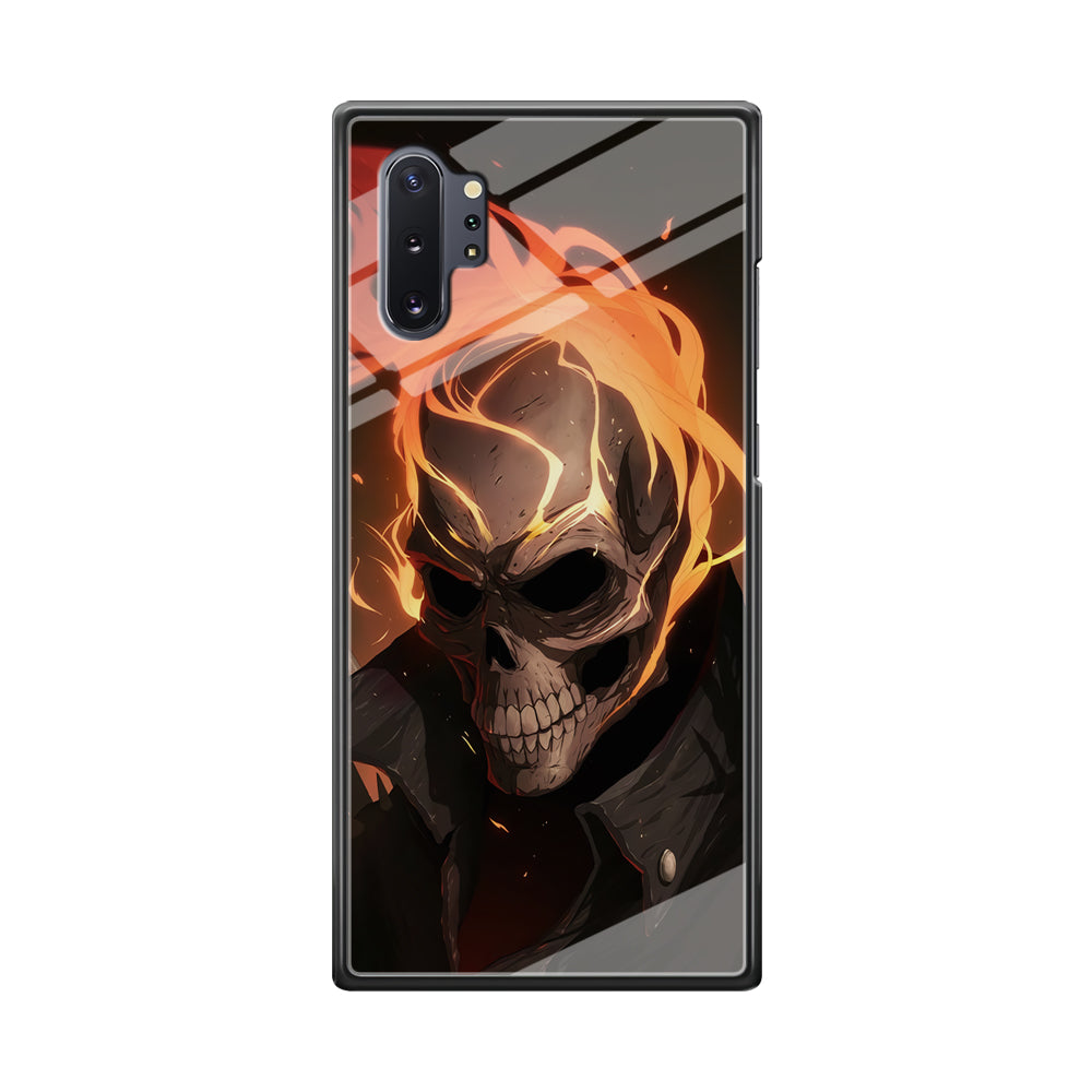 Head Skull Flames Samsung Galaxy Note 10 Plus Case