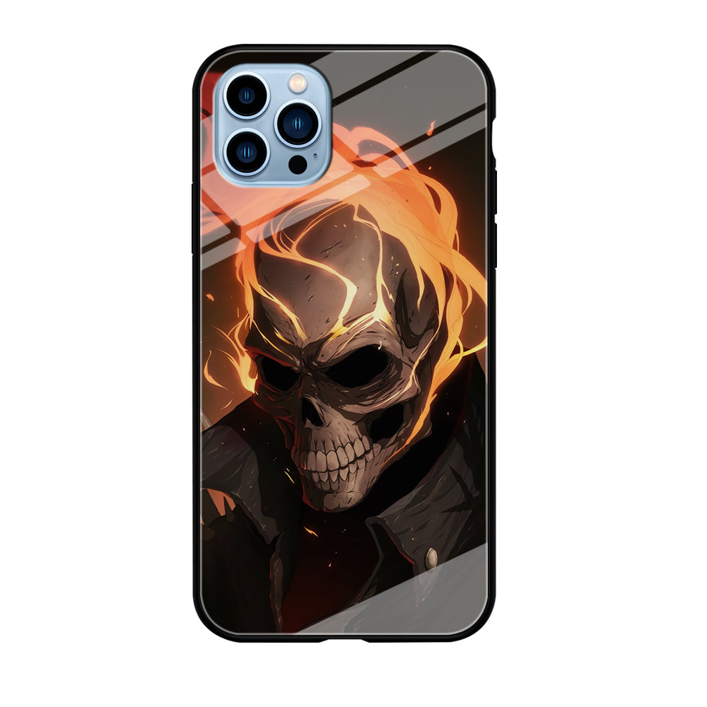 Head Skull Flames iPhone 12 Pro Case