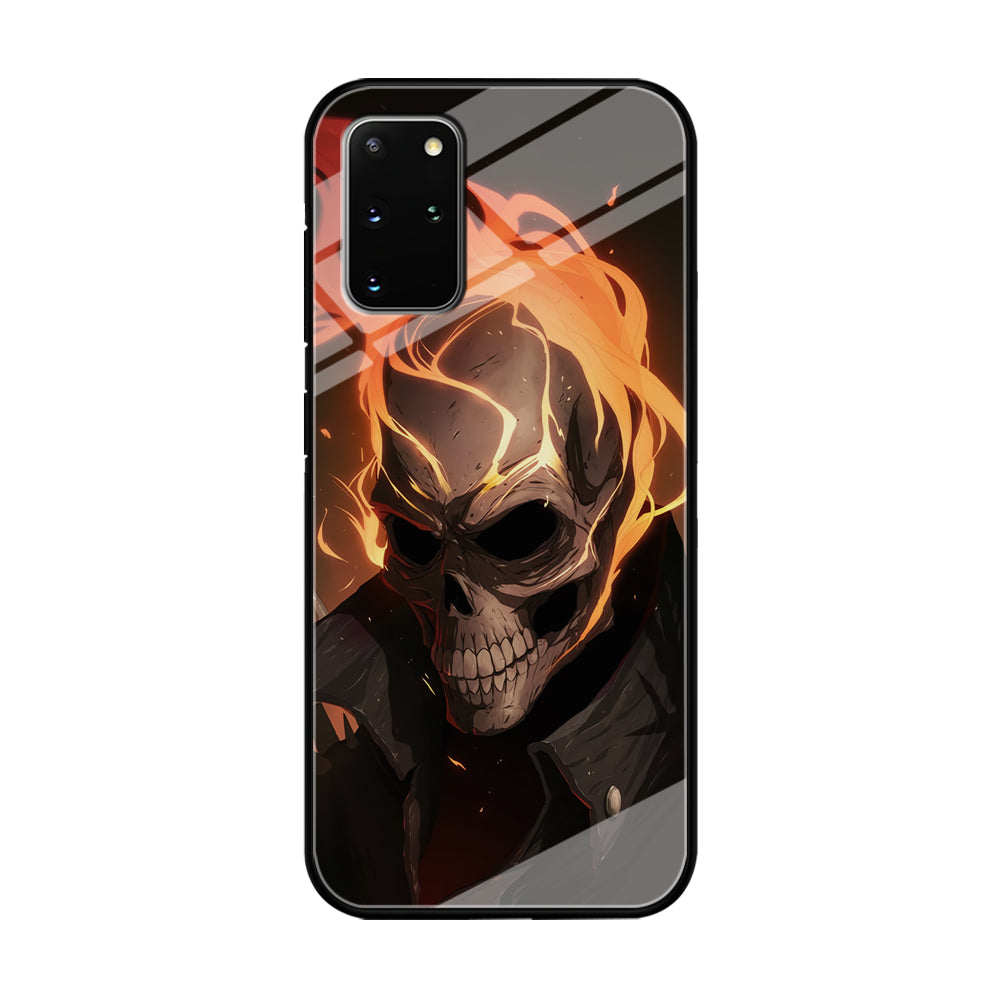 Head Skull Flames Samsung Galaxy S20 Plus Case