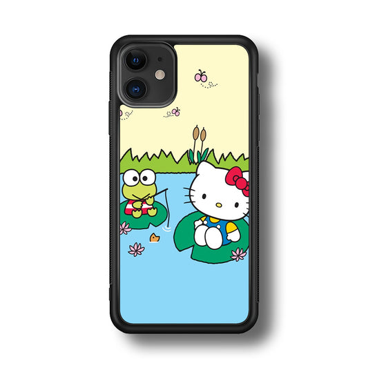 Hello Kitty Fishing With Keroppi iPhone 11 Case