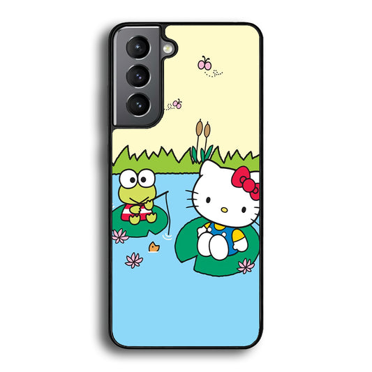 Hello Kitty Fishing With Keroppi Samsung Galaxy S21 Case