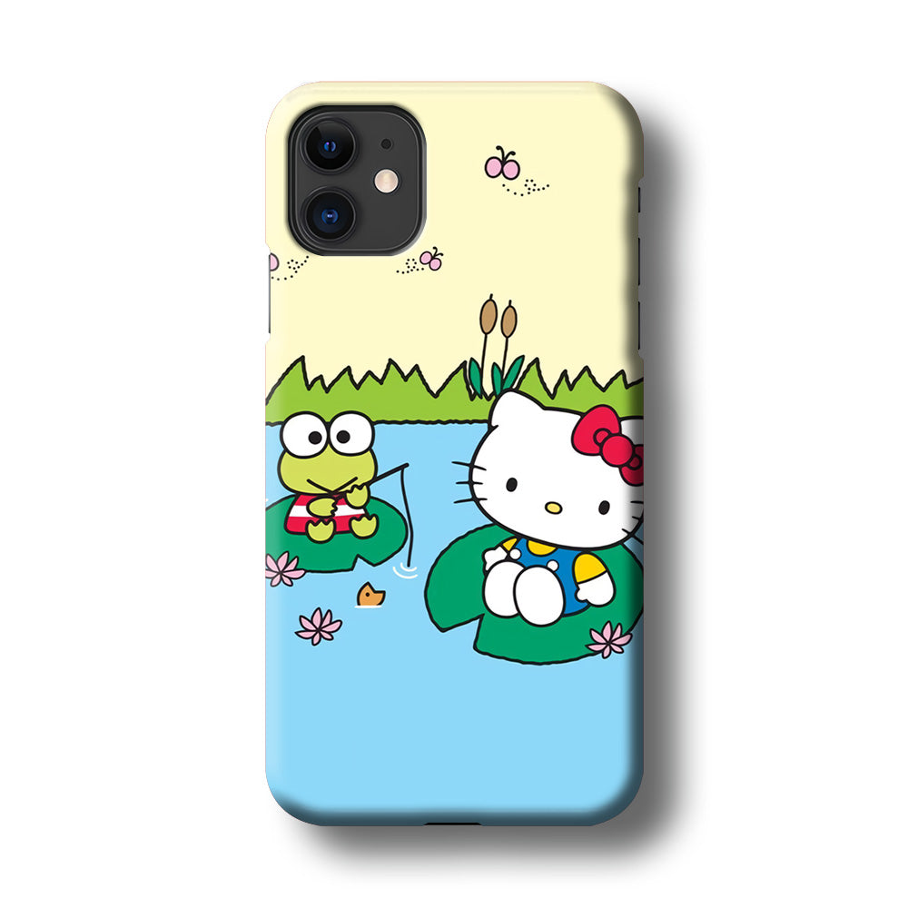 Hello Kitty Fishing With Keroppi iPhone 11 Case