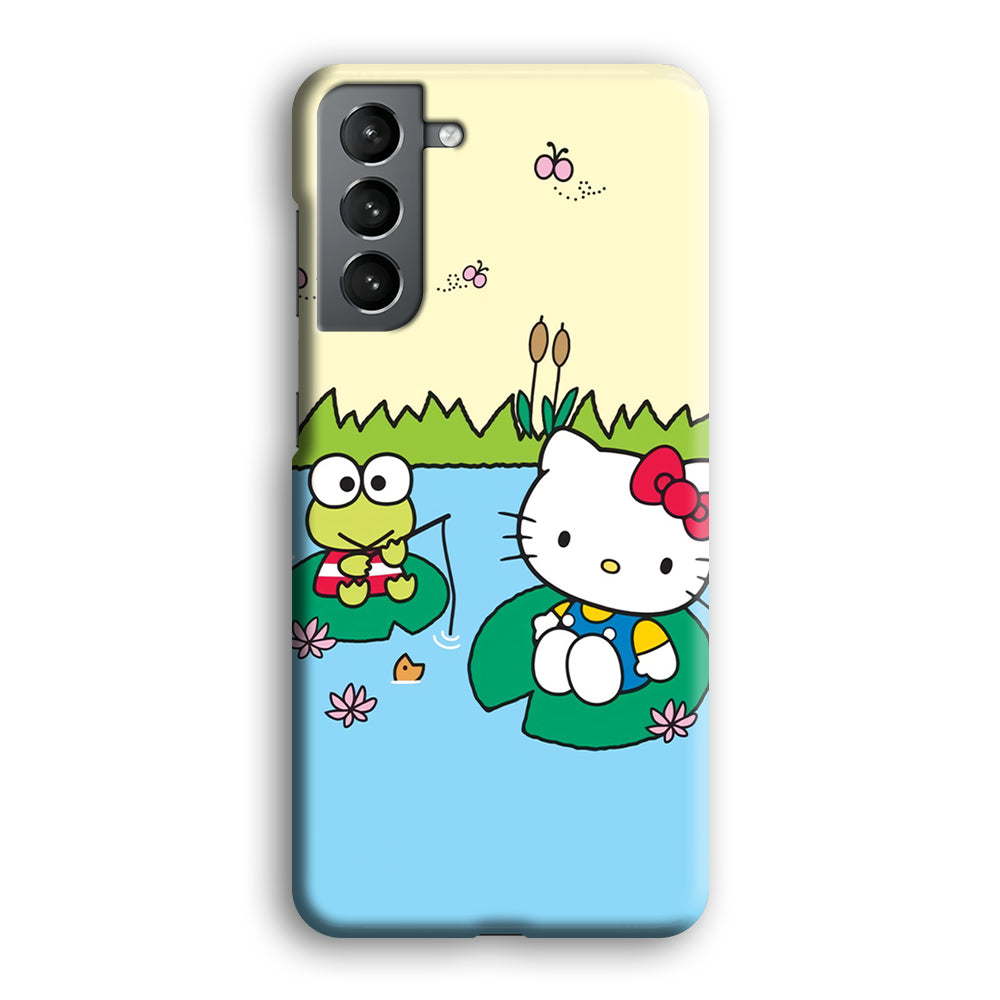 Hello Kitty Fishing With Keroppi Samsung Galaxy S21 Plus Case