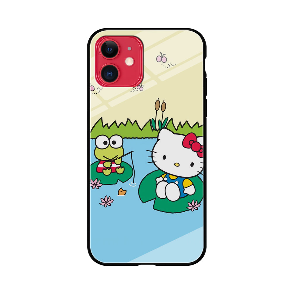 Hello Kitty Fishing With Keroppi iPhone 11 Case