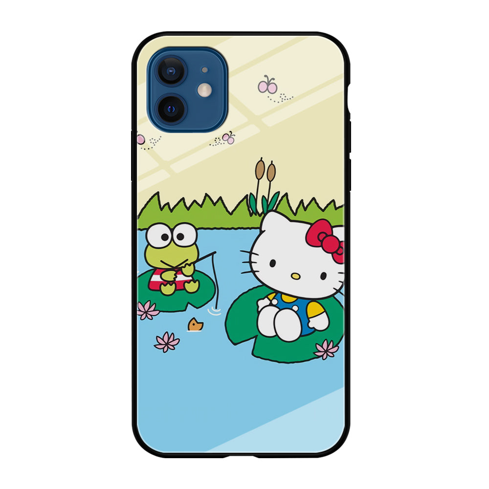 Hello Kitty Fishing With Keroppi iPhone 12 Case