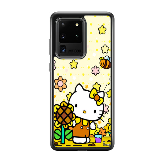Hello Kitty Sun Flowers Samsung Galaxy S20 Ultra Case