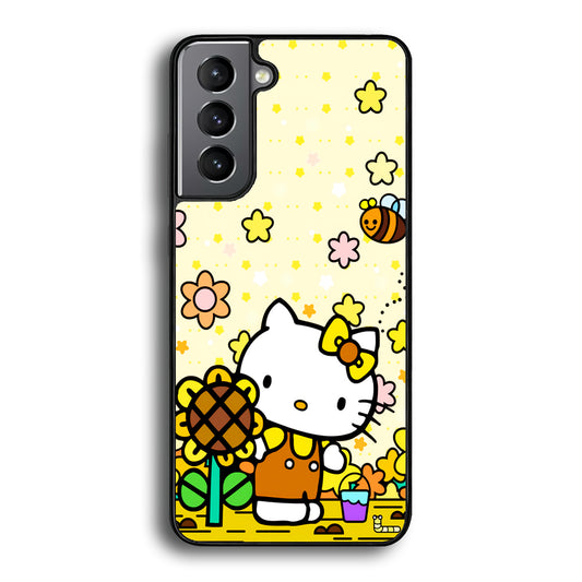 Hello Kitty Sun Flowers Samsung Galaxy S21 Case