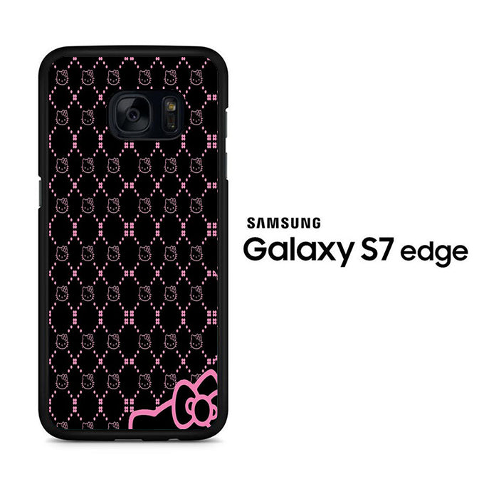 Hello Kitty Black Pink Samsung Galaxy S7 Edge Case