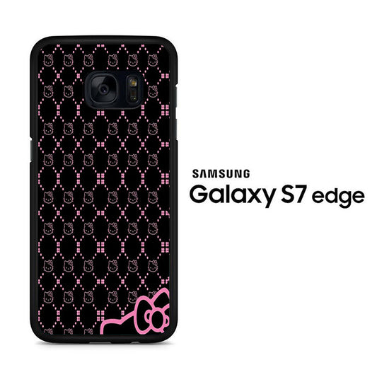 Hello Kitty Black Pink Samsung Galaxy S7 Edge Case