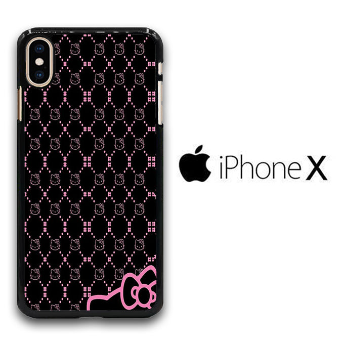 Hello Kitty Black Pink iPhone X Case
