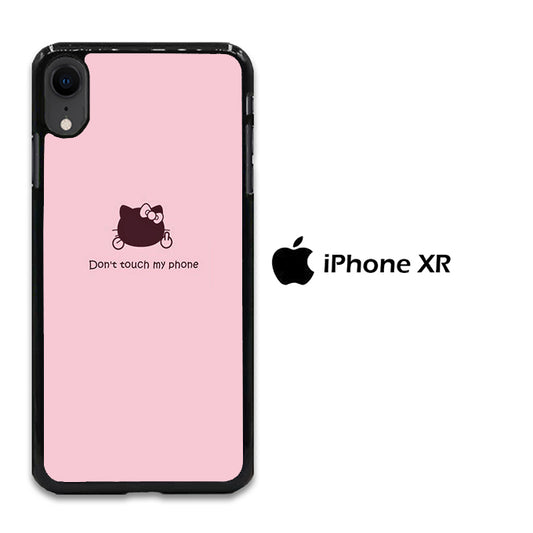 Hello Kitty Don't Touch My Phone iPhone XR Case