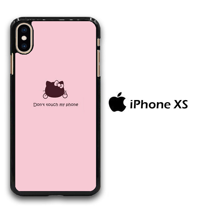 Hello Kitty Don't Touch My Phone iPhone Xs Case