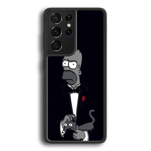 Homer Simpson Goodfather Samsung Galaxy S21 Ultra Case - Ezzystore