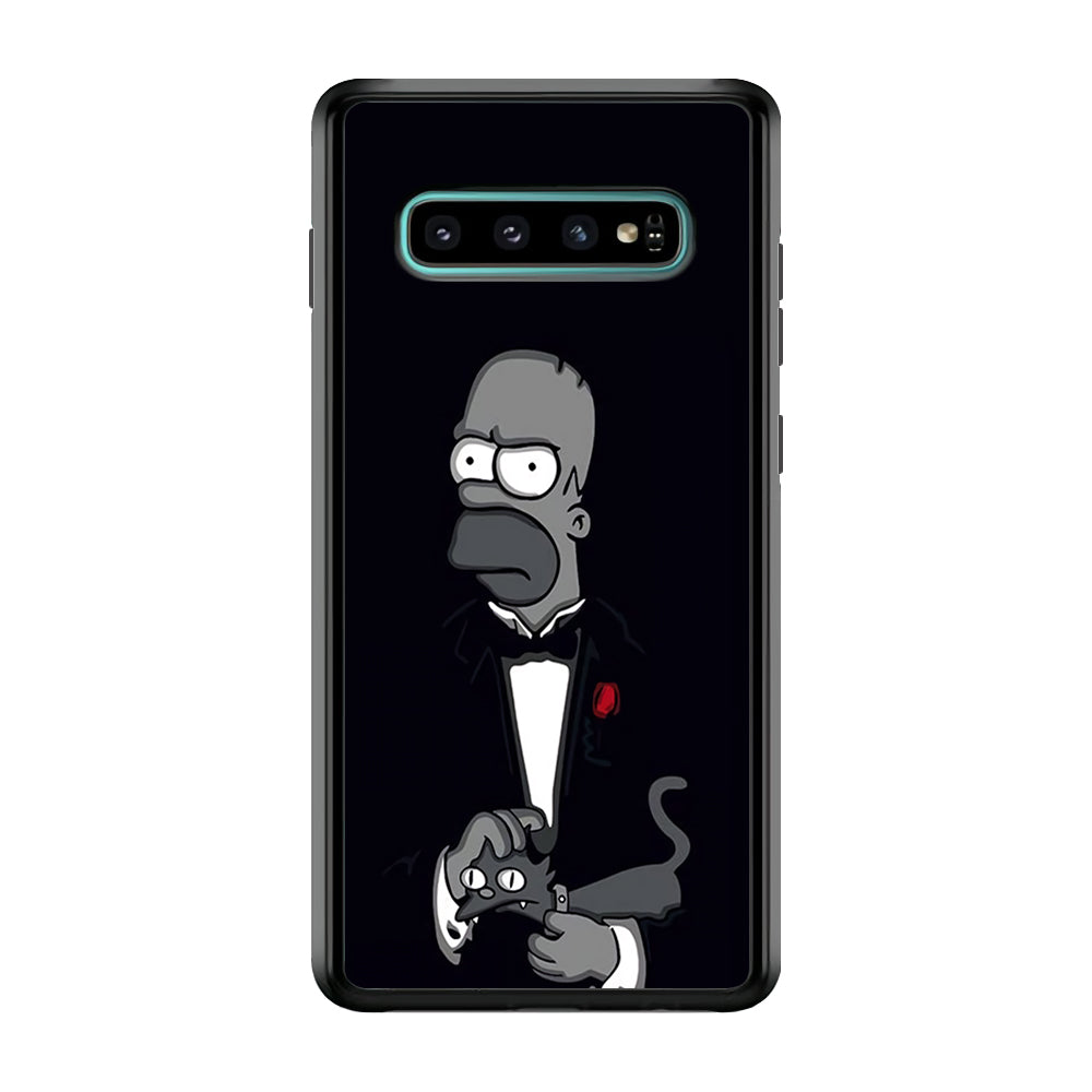 Homer Simpson Goodfather Samsung Galaxy S10 Plus Case