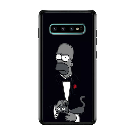 Homer Simpson Goodfather Samsung Galaxy S10 Plus Case